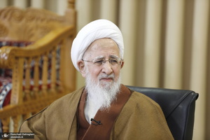 دیدار اعضای موسسه ریحانة النبی با آیت الله العظمی جوادی آملی