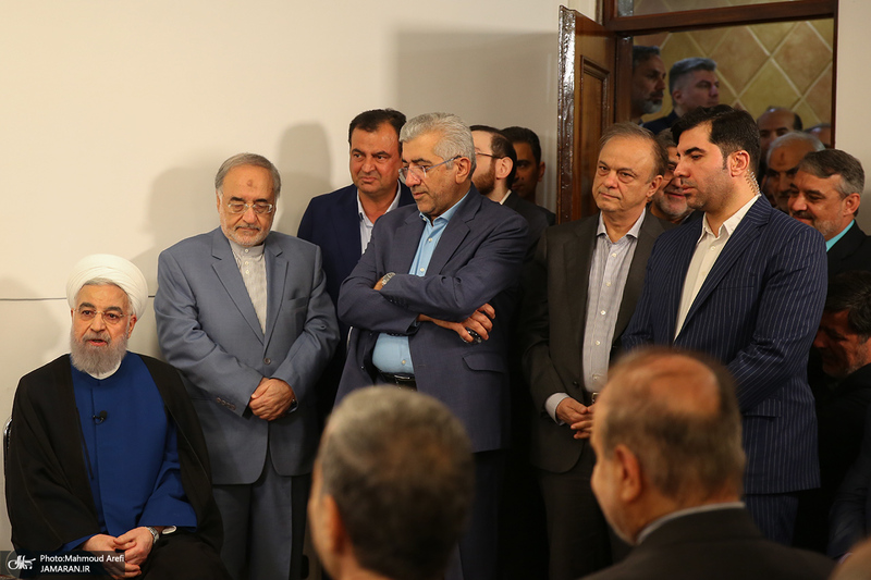 دیدار نوروزی سیاسیون با حسن روحانی
