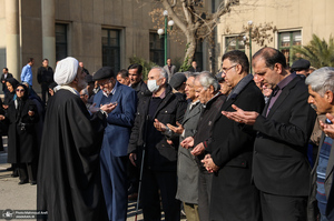 مراسم تشییع پیکر رضا رئیس طوسی استاد دانشکده حقوق و علوم سیاسی دانشگاه تهران