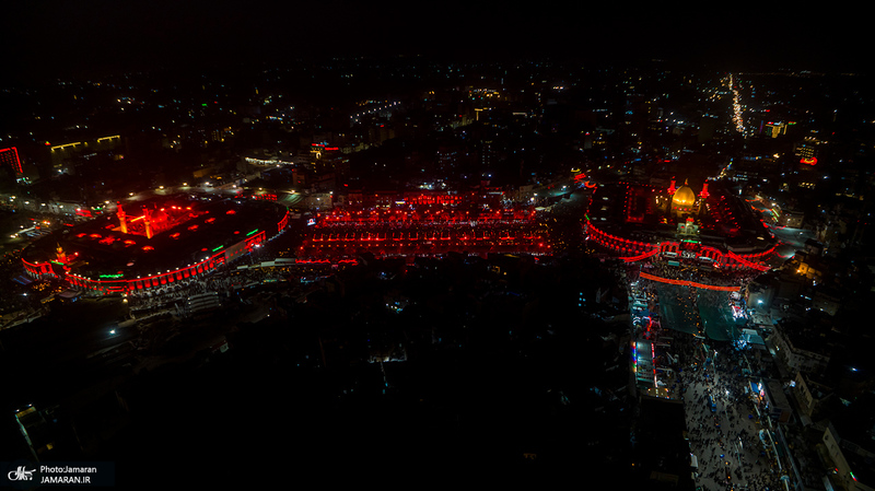 تصاویری از مراسم عزاداری عاشورا و شام غریبان در کربلای معلی