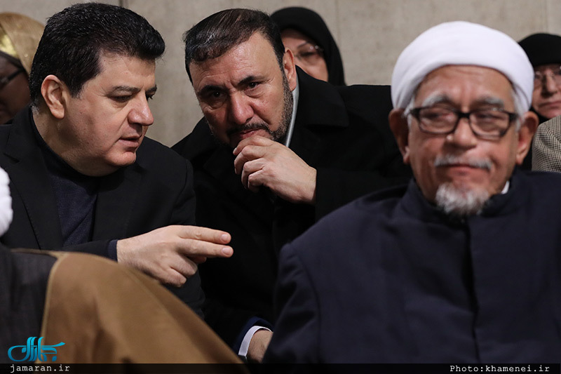 دیدار مسئولان نظام و میهمانان کنفرانس وحدت اسلامى با رهبر معظم انقلاب
