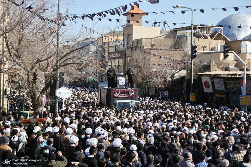 مراسم تشییع آیت الله العظمی صافی گلپایگانی (ره) در قم -1