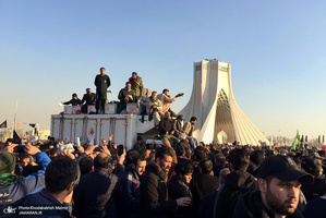 حضور میلیون ها تهرانی در تشییع پیکر مطهر سردار قاسم سلیمانی - 12