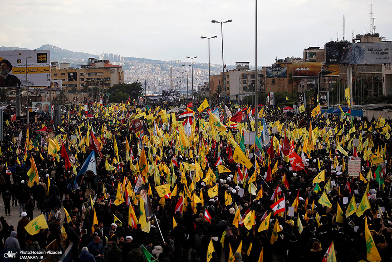 تصاویر اختصاصی جماران از مراسم تشییع شهیدان سید حسن نصرالله و سید هاشم صفی الدین -1