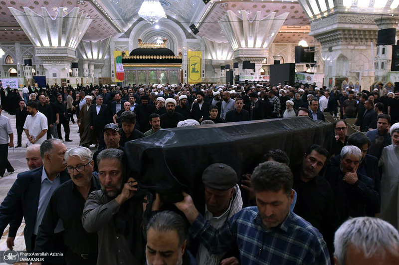 مراسم تشییع و تدفین همسر آیت الله موسوی بجنوردی (ره) -1