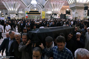 مراسم تشییع و تدفین همسر آیت الله موسوی بجنوردی (ره) -1