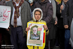 راهپیمایی مردم سراسر کشور در محکومیت ترور سردار قاسم سلیمانی 