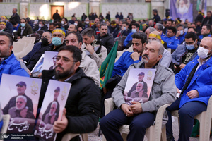 تشییع پیکر مطهر 18 شهید گمنام دفاع مقدس در حرم امام خمینی