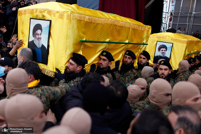 تصاویر اختصاصی جماران از مراسم تشییع شهیدان سید حسن نصرالله و سید هاشم صفی الدین -1