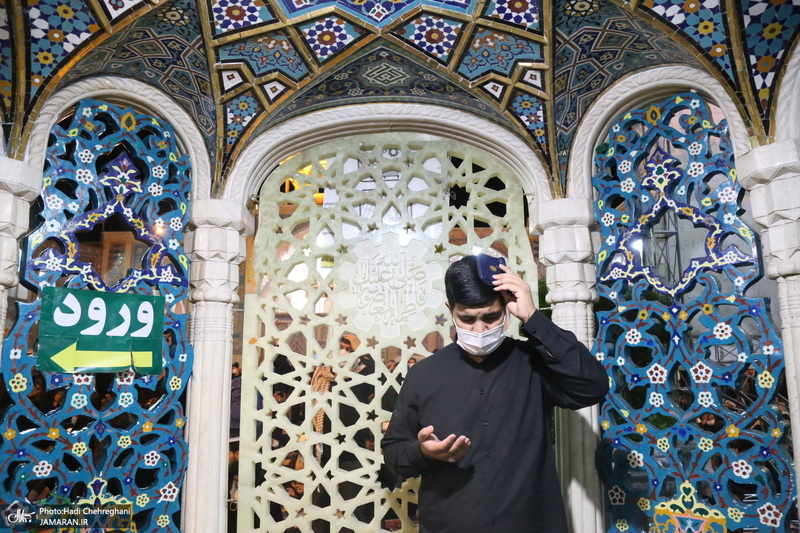 مراسم احیای شب بیست و یکم ماه رمضان در حرم کریمه اهل بیت(س)