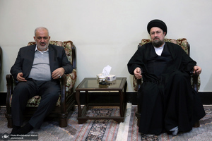 دیدار وزیر و مدیران ارشد وزارت نیرو با سید حسن خمینی