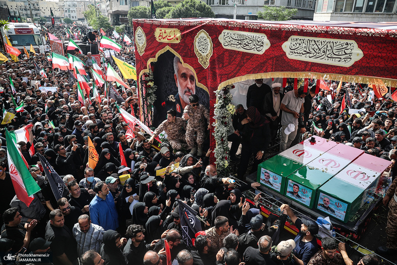 مراسم تشییع شهدای جنگ تحمیلی رژیم صهیونیستی در تهران-5