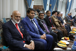 دیدار ریس مجلس سریلانکا با سید حسن خمینی‎