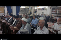 مراسم ولادت حضرت امام رضا (ع) در دفتر آیت الله العظمی صانعی (ره) + تصاویر