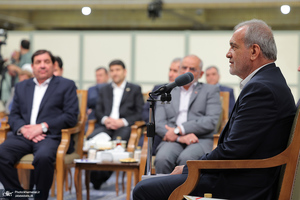 دیدار رئیس‌جمهور و اعضای هیئت دولت با رهبر معظم انقلاب