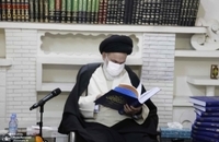 دیدار عباس کمساری با رئیس جامعه مدرسین حوزه علمیه قم (4)