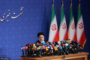 اولین نشست خبری سید ابراهیم رئیسی رئیس‌جمهور منتخب/ ابراهیم رییسی / پرتره ابراهیم رییسی / Mahmoud arefi