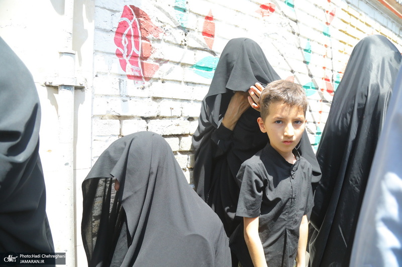 دسته عزاداری روز شهادت امام صادق (ع) با حضور آیت الله العظمی وحید خراسانی