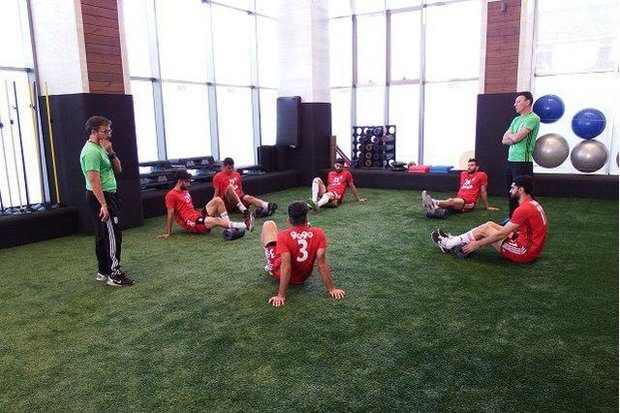 تمرین بازیکنان تیم ملی فوتبال در مرکز پک 
