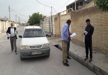 ماسک و ضدعفونی کننده رایگان در قلعه‌تل باغملک توزیع شد