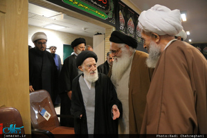 مراسم دومین سالگرد ارتحال آیت الله سید محمد باقر خوانساری(ره) با حضور سید حسن خمینی 