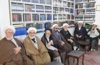 مراسم عزاداری شهادت حضرت فاطمه زهرا (س) در دفتر آیت الله العظمی صانعی (3)