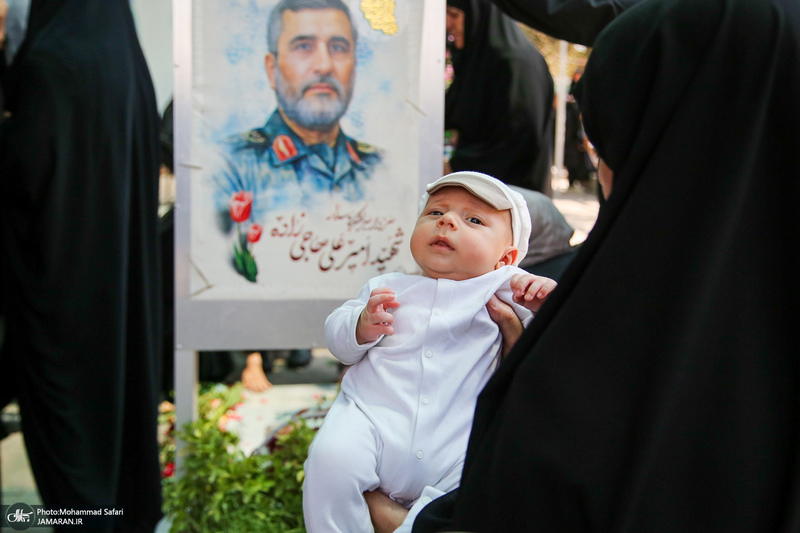 مراسم چهلمین روز شهدای جنگ تحمیلی ۱۲ روزه در قطعه 42 بهشت زهرا (س)