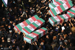 مراسم تشییع 200 شهید گمنام دفاع مقدس در تهران - 3