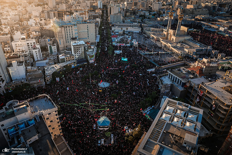 تشییع پیکر مطهر رهبر شهید انقلاب اسلامی در مشهد مقدس