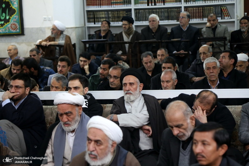 عزاداری در بیوت مراجع عظام تقلید و علما در سالروز شهادت حضرت فاطمه(س)