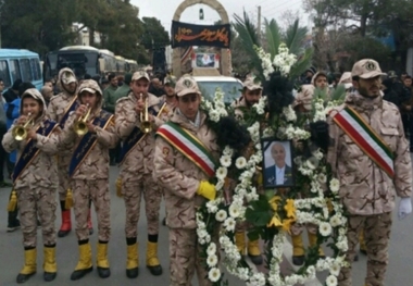 پیکر جانباز شهید محمد ابراهیم حقیری در دامغان تشییع شد