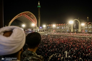 مراسم وداع با پیکر رهبر شهید