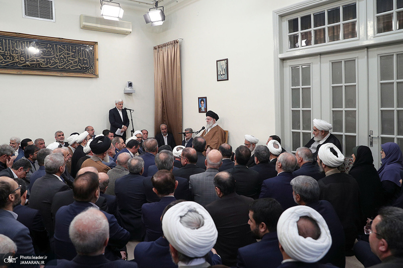 دیدار جمعی از مسئولان ارشد سه قوه با رهبر انقلاب