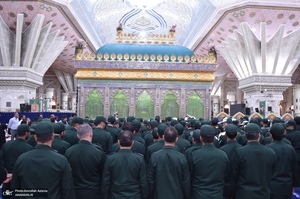 تجدید میثاق فرماندهان و پرسنل تیپ مکانیزه 20 رمضان نیروی زمینی با آرمان‌های امام راحل (ره)