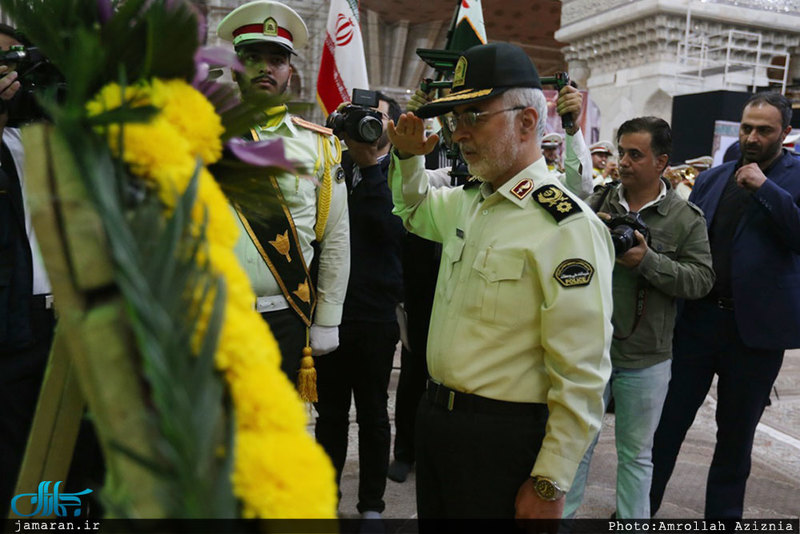تجدید میثاق جمعی از فرماندهان ناجا با آرمان‌های بنیانگذار انقلاب اسلامی 