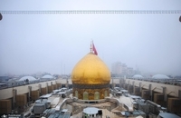 هوای مه‌آلود بین‌الحرمین در کربلای معلی (5)