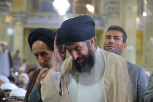 تشییع مرحوم آیت الله عباسعلی سلیمانی (ره) در حرم مظهر حضرت معصومه (س)