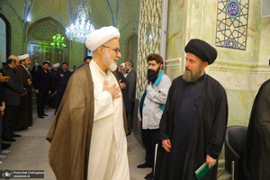 مراسم ترحیم آیت الله نورالله شاه آبادی(ره) در مسجد اعظم قم