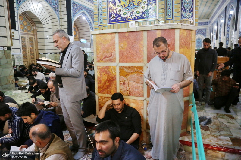 احیای شب بیست و یکم ماه مبارک رمضان در حرم مطهر حضرت معصومه (س)