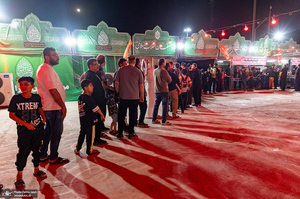 هم قدم با زائران اباعبدالله الحسین (ع)؛ چذابه