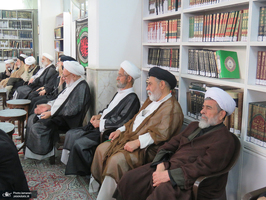 مراسم عزاداری شهادت حضرت امام رضا (ع) در بیت مرحوم آیت الله العظمی صانعی (ره)