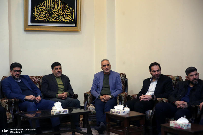 دیدار وزیر و مدیران ارشد وزارت نیرو با سید حسن خمینی