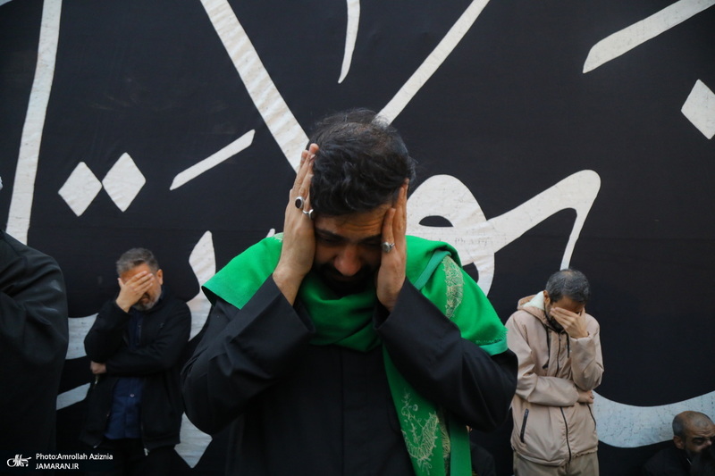 دسته عزاداری شهادت حضرت علی (ع) با حضور آیت‌الله العظمی وحید خراسانی