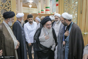 مراسم بزرگداشت آیت‌الله العظمی فیاض در حرم مطهر حضرت معصومه (س)