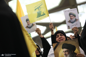 مراسم بزرگداشت شهیدان سید حسن نصرالله و سید هاشم صفی الدین در تهران