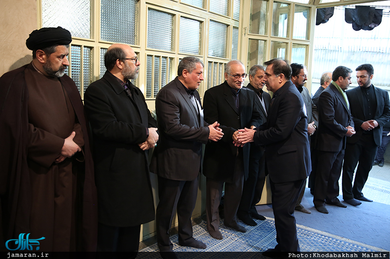 مراسم وداع با پیکر آیت الله هاشمی رفسنجانی(ره) در حسینیه جماران