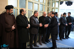 مراسم وداع با پیکر آیت الله هاشمی رفسنجانی(ره) در حسینیه جماران