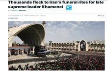 بازتاب مراسم وداع با رهبر شهید در رسانه های جهانی+ تصاویر