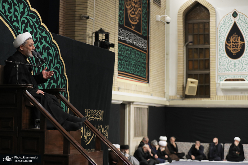 مراسم عزاداری شب شهادت حضرت زهرا (س) در حسینیه امام خمینی(ره)