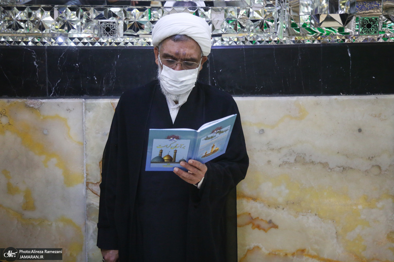 مراسم تشییع و خاکسپاری پیکر آیت الله ری شهری (ره) در حرم حضرت عبدالعظیم حسنی (ع)